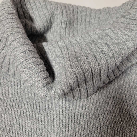 Nine West Gray Cowl Neck Sweater Large - Picture 4 of 8